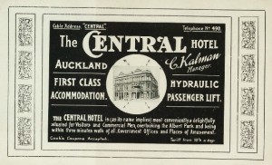 The Central Hotel and its hydraulic passenger lift