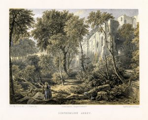 Lithograph of Dunfermline Abbey by T. Picken after D.O. Hill, 1847-1854 (Corson P.4114)