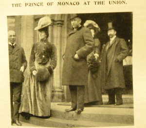 'The Student' was a magazine produced by the Students’ Representative Council. It covered student life at the University alongside a broad range of topics thought to be of interest to the student body. The magazine format was later abandoned and 'The Student' today is a newspaper. On 25 Jan 1907 it reported that Prince Albert of Monaco had been awarded an honorary Doctor of Laws. The article included a photograph taken by medical student Herbert Mather Spoor (1872-1917), MB ChB, 1908. Spoor was later killed at Ypres in 1917. EUA.P.11