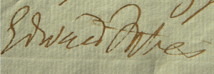 Signature of Forbes on letter, 15 June 1851. Dc.4.101 Forbes.
