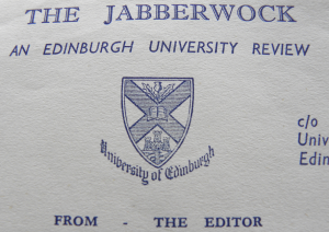 Letter-heading from correspondence of the Editorial office of 'The Jabberwock'. Coll-1611.