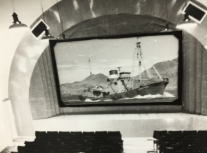 Interior of a South Georgia cinema. In the Salvesen Archive, C1, Envelope 30.