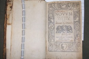 Novum Testamentum Graece,  Strassburg 1524. New College Library B.r.316. 