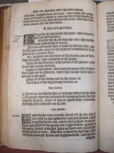 The booke of the common prayer and administracion of the Sacramentes : and other rites and ceremonies of the Churche, after the vse of the Churche of England.1549. New College Library DPL 70