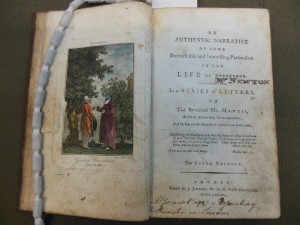 [Newton, John] / An authentic narrative of some remarkable and interesting particularas in the life of ********* ... London, 1786.New College Library Z.1188 