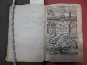 The Practice of Piety  / Lewis Bayly, 1672. New College Library  DPL 912