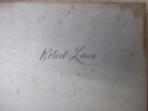Robert Laws signature