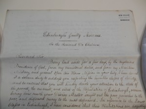 Letter from George Charles Smith to Thomas Chalmers, 19 August 1835 New College Library CHA 4.243.5