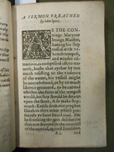 Knox, John. Sermon on Isaiah. London, 1566. New College Library LR1/7