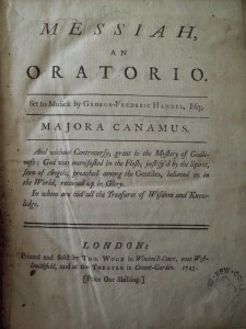 Handel, George. Messiah : an Oratorio. New College Library O.b.
