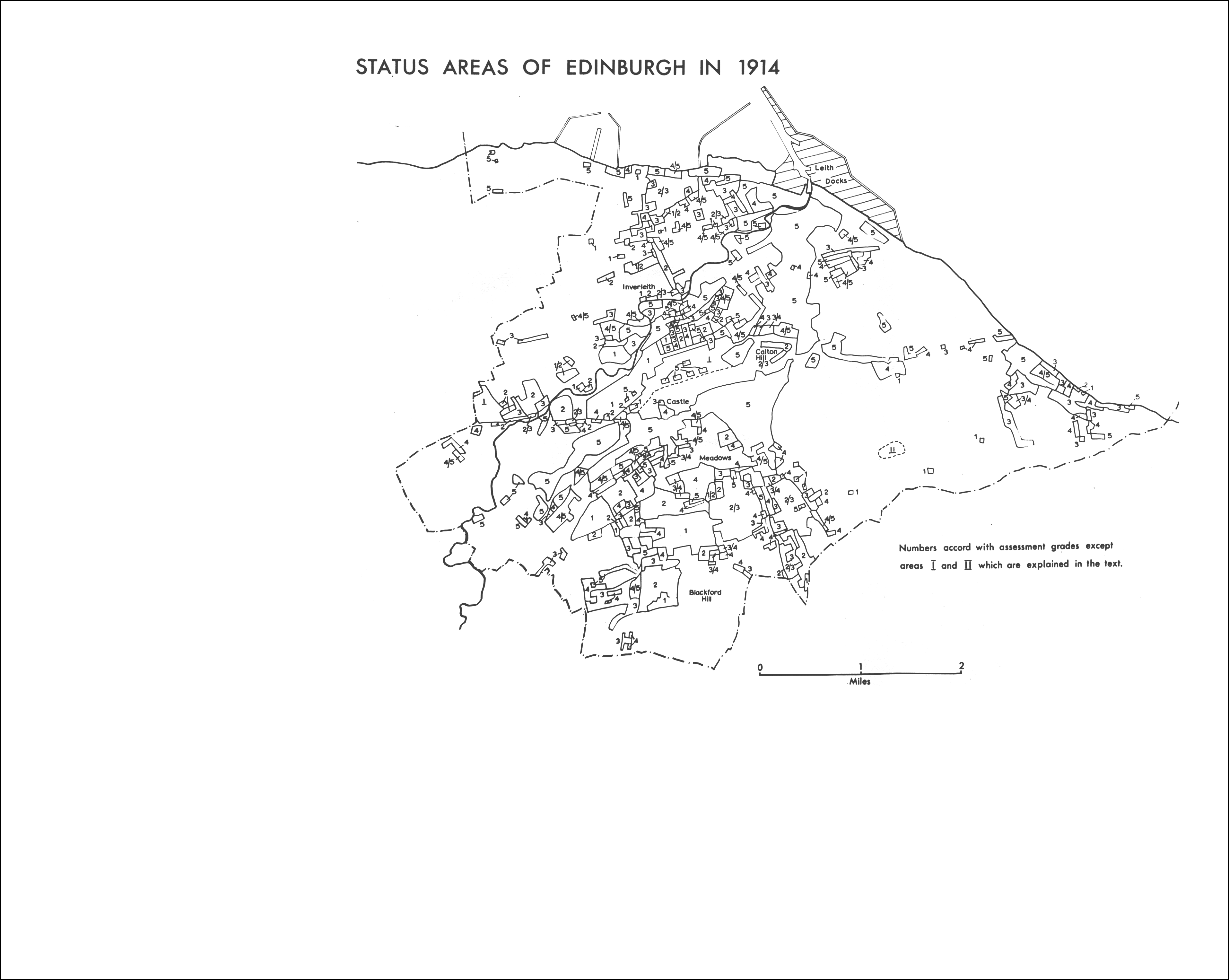 Status areas of Edinburgh in 1914