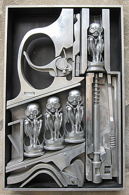  H. R. Gigers Birth Machine sculpture in Gruyères, Switzerland