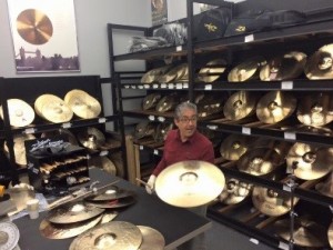 Cymbal performance room of the Zildjian factory