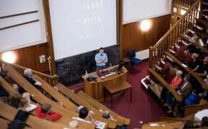 Collection: University of Edinburgh; Persons: Francis, Gavin; Event: Adventures in Human Being Lecture; Place: Anatomy Lecture Theatre; Category: University of Edinburgh; events; Description: 15/05/2016; Anatomy Lecture Theatre; Adventures in Human Being Lecture; Gavin Francis
