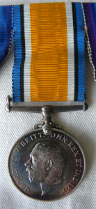 British War Medal - awarded to William Hunter (Centre for Research Collections, Coll-1146)