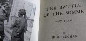Title-page of 'The Battle of the Somme', by John Buchan, published 1916.