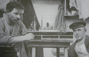 Handforth - model ship built by Kaiserliche Marine prisoners (from book held at Centre for Research Collections, RB.P.1034)