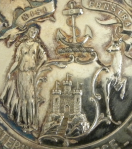Detail from silver medal, Obstetrics, Session 1917-18