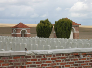 Part of the small CWGC Cemetary at Dernancourt, near Albert, on the Somme, also designed by Sir Edwin Lutyens.