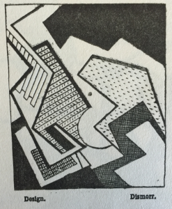 'The Design' by Jessica Dismorr (1885-1939), in 'Blast', issue 2, July 1915, in the A. H. Campbell Collection.