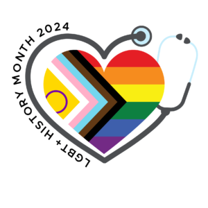 LGBT+ History Month Badge Design.