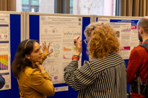 Maria Juliana Rodriguez Cubillos presenting her poster during the drinks reception