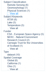 Discover panel screenshot