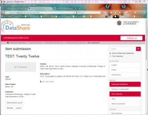 A 20 GB file uploaded and included in an incomplete submission.
