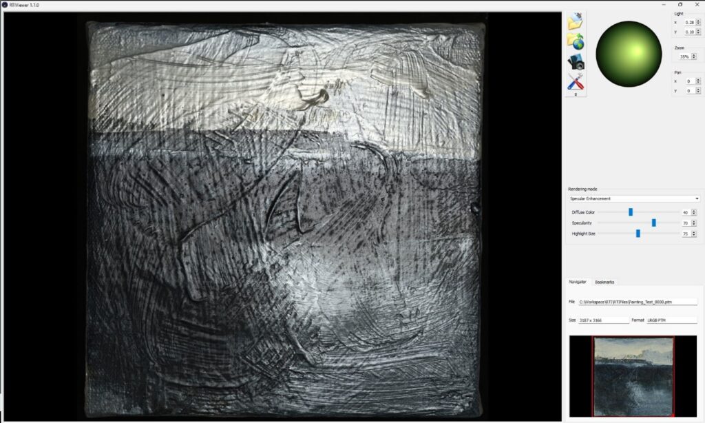 Image from the RTI process 