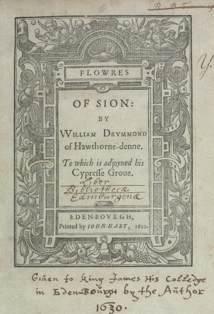 2nd edition of 'Flowres of Sion' (1630)