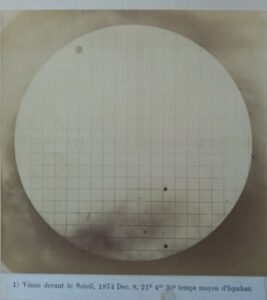 Image of planet Venus captured via telescope